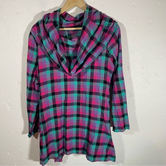 Handmade women’s plaid tunic - Picture 4 of 5